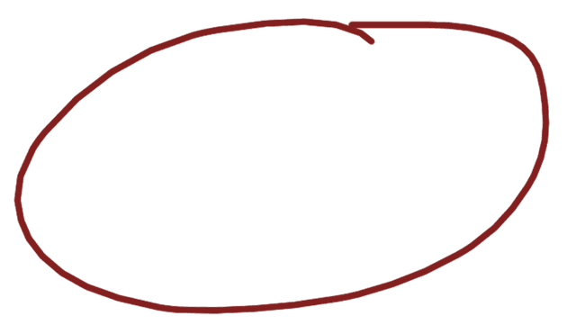 Hand-drawn circle